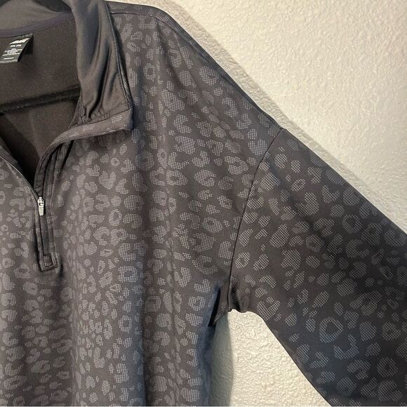 Avia Women's Fleece Lined Quarter Zip Pullover Leopard Print Size XXL (20) - Picture 9 of 12